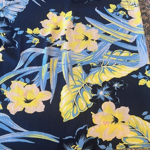 Trend One Women’s Blue/Yellow Floral Short Sleeve Sheath Dress Size EU 42 - Picture 9 of 11